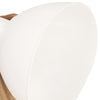 gulvlampe E27 massivt mangotræ hvid