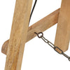 gulvlampe E27 massivt mangotræ hvid