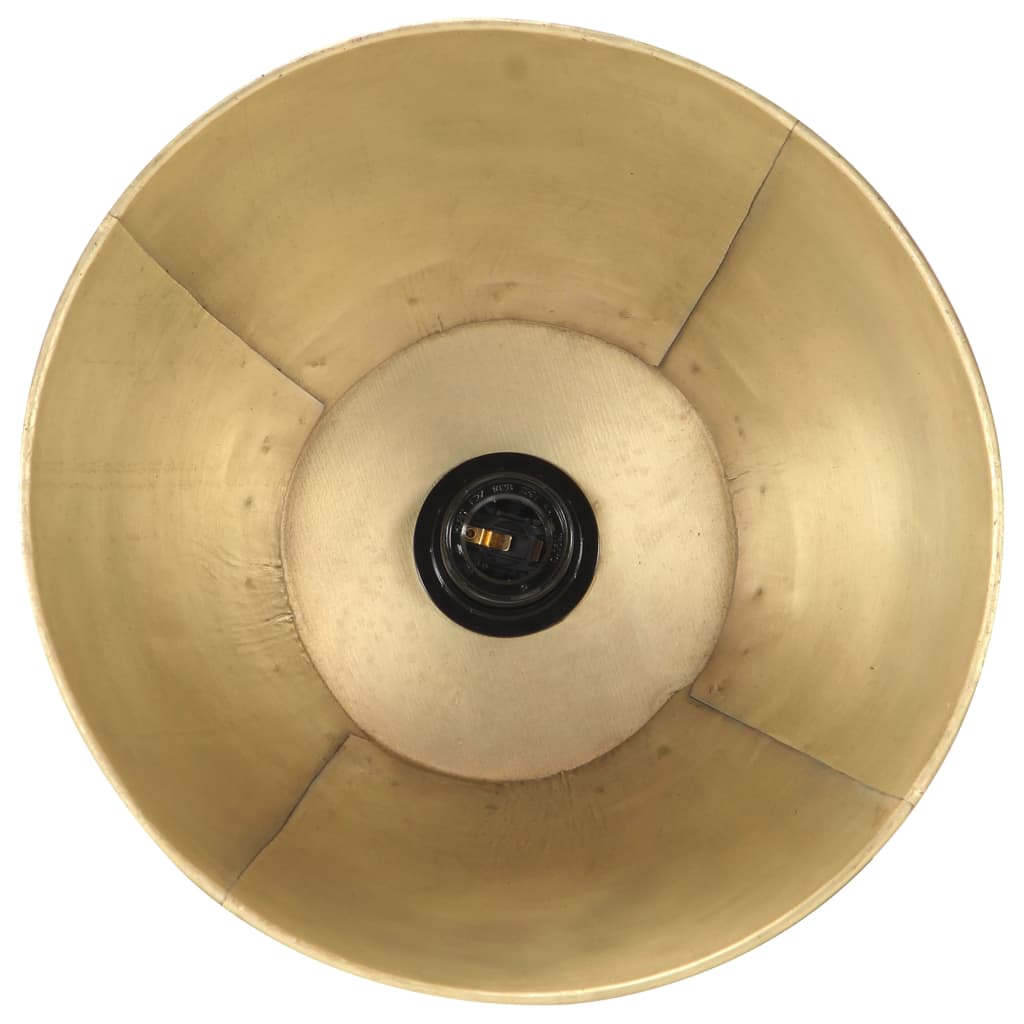 gulvlamper 3 stk. E27 massivt mangotræ messingfarvet