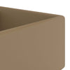 luksuriøs håndvask overløb 41x41cm keramik firkantet mat creme