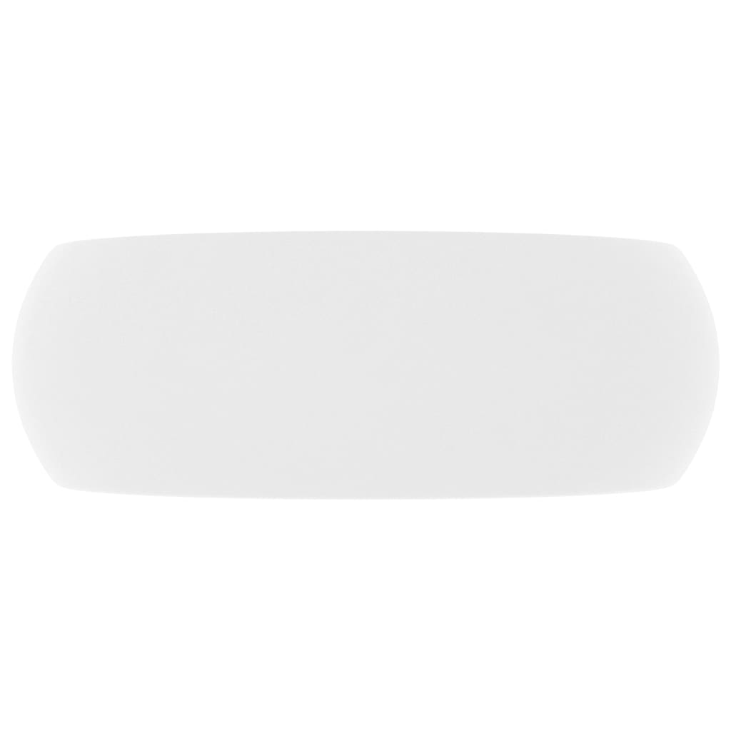 luksuriøs håndvask 40x15 cm rund keramisk mat hvid