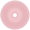luksuriøs håndvask 40x15 cm rund keramisk mat pink