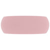 luksuriøs håndvask 40x15 cm rund keramisk mat pink