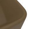 luksushåndvask 41x30x12 cm keramik mat cremefarvet
