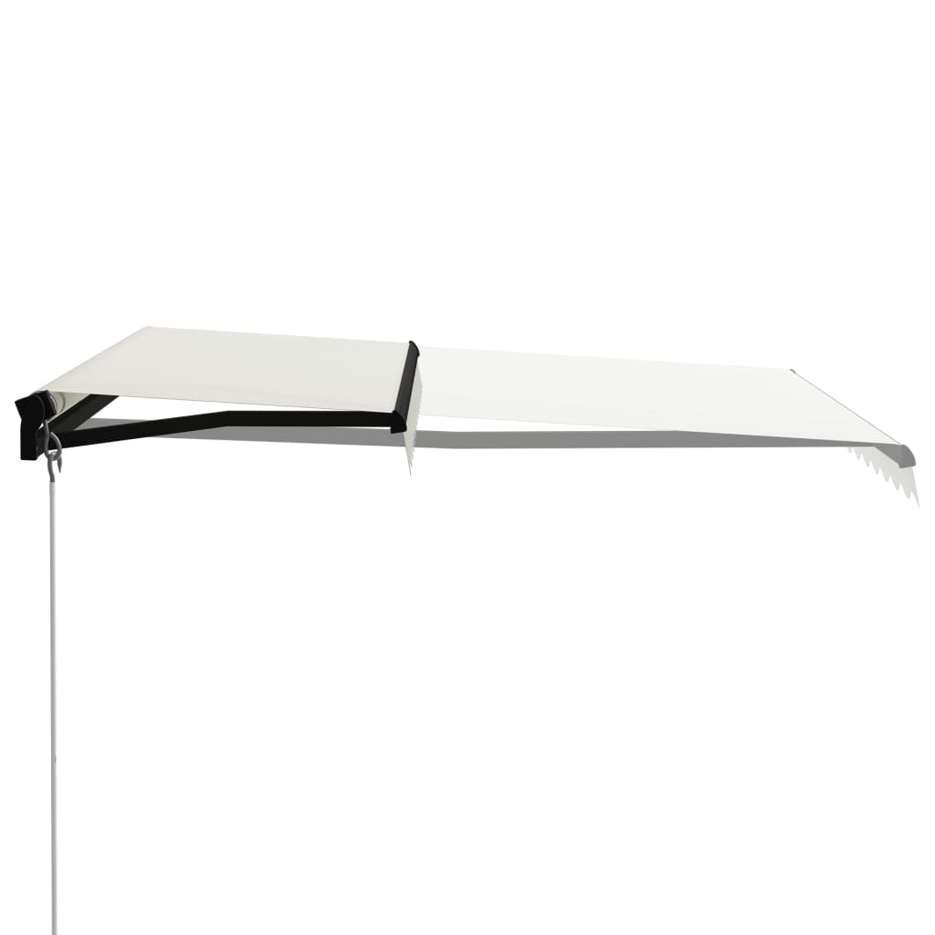 foldemarkise manuel betjening 300x250 cm cremefarvet