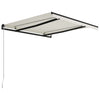 foldemarkise manuel betjening 300x250 cm cremefarvet