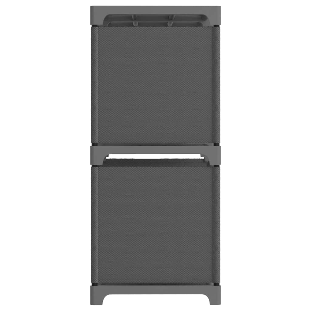 displayreol med 5 kubeformede rum 103x30x72,5 cm stof grå