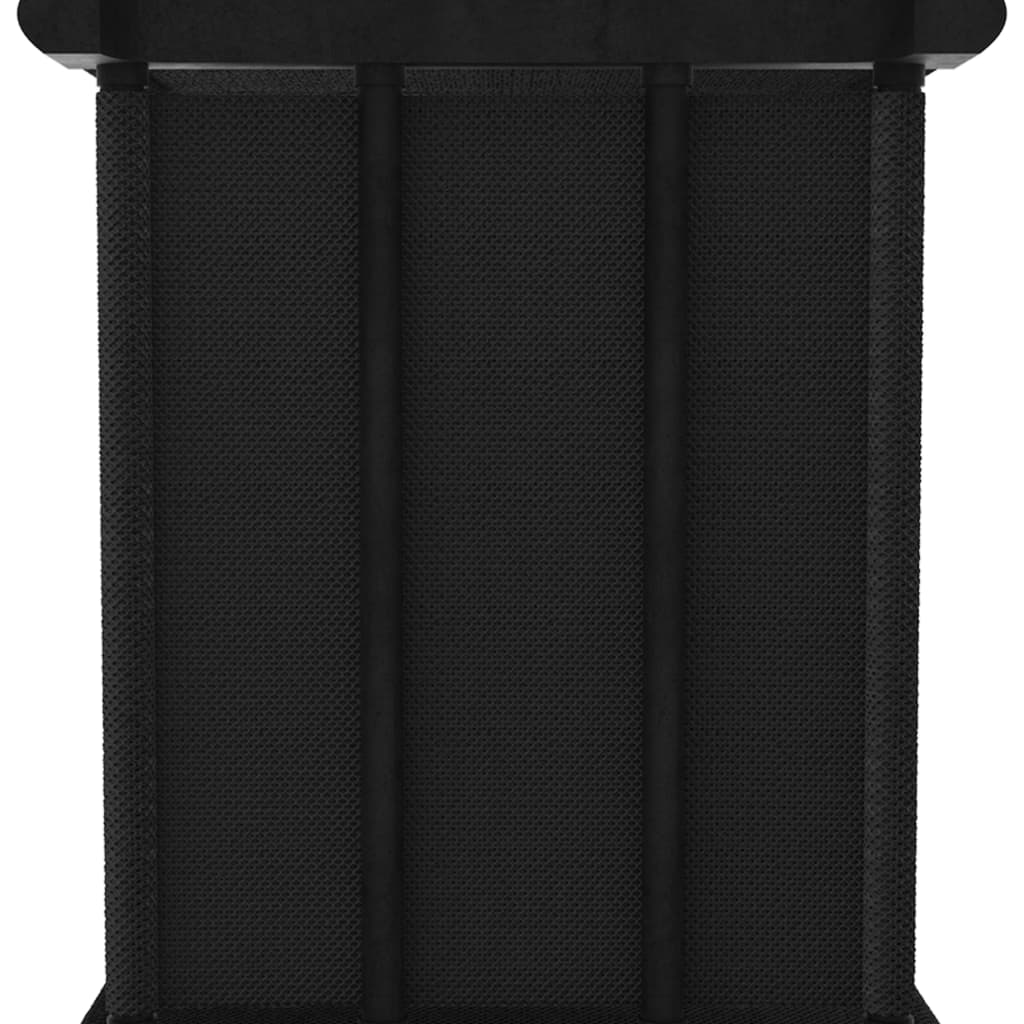 reol med 15 rum og kasser 103x30x175,5 cm stof sort