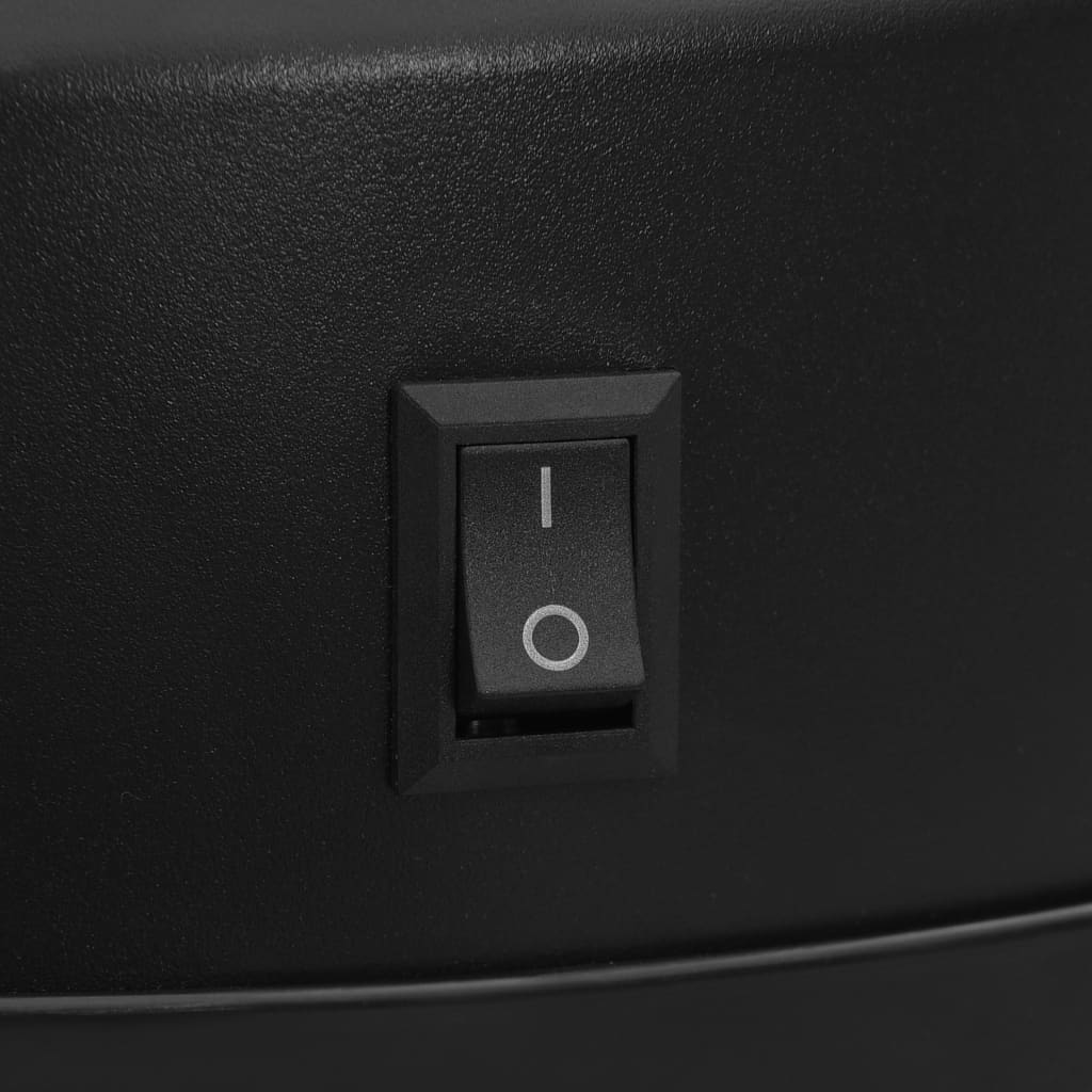 affaldsspand med sensor 50 l kulstofstål sort