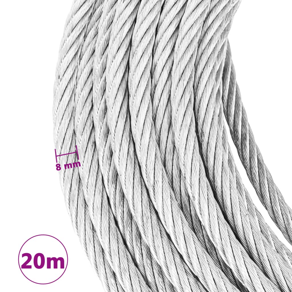 stålkabel 20 m 800 kg