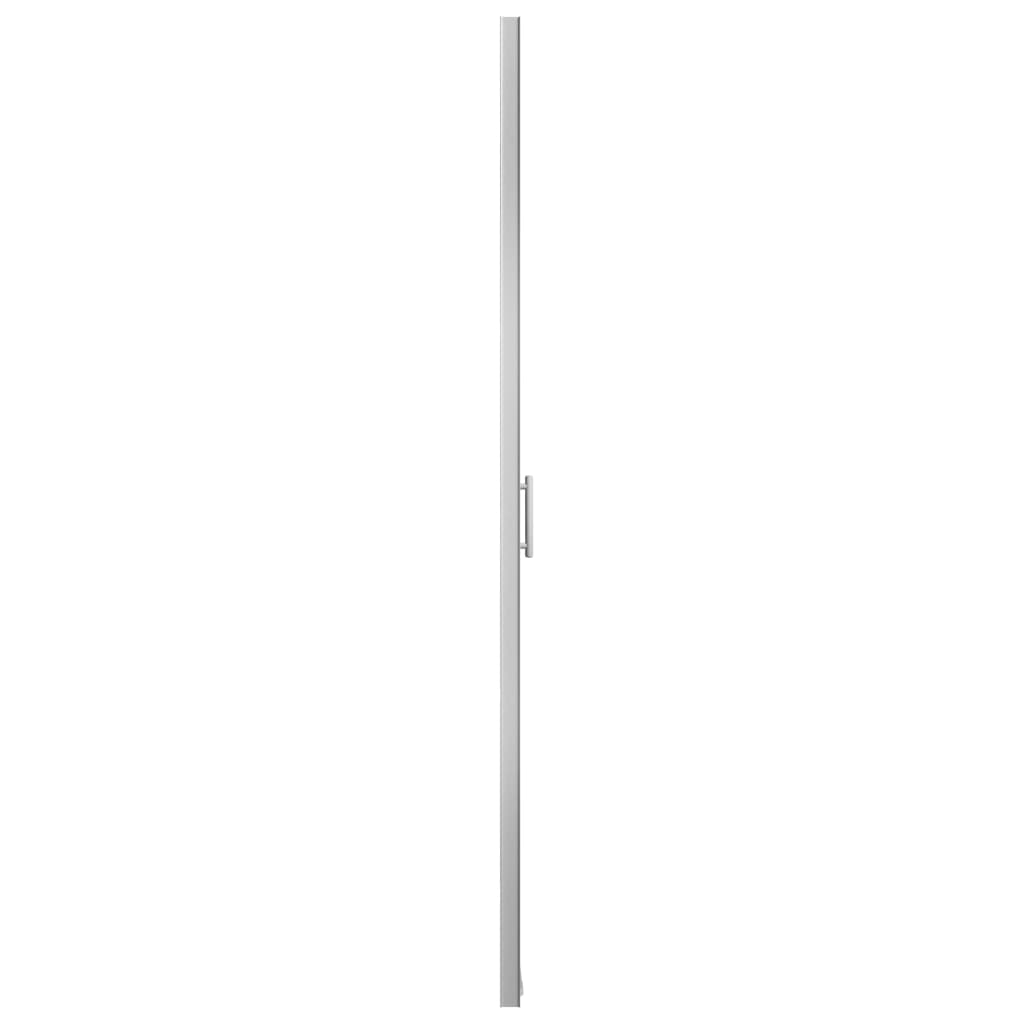 brusedør 81x195 cm matteret hærdet glas