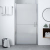 brusedør 81x195 cm matteret hærdet glas