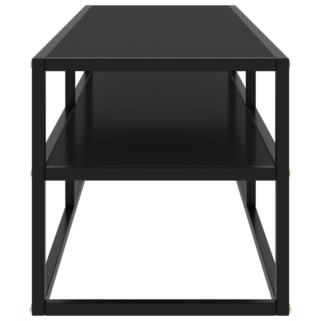 tv-bord 120x40x40 cm glas sort