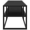 tv-bord 120x40x40 cm glas sort