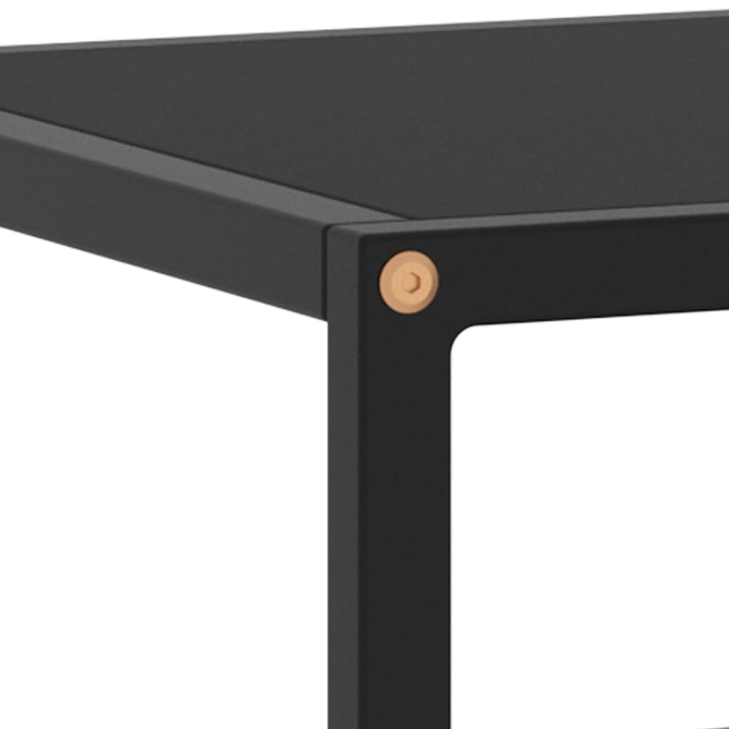 tv-bord 120x40x40 cm glas sort