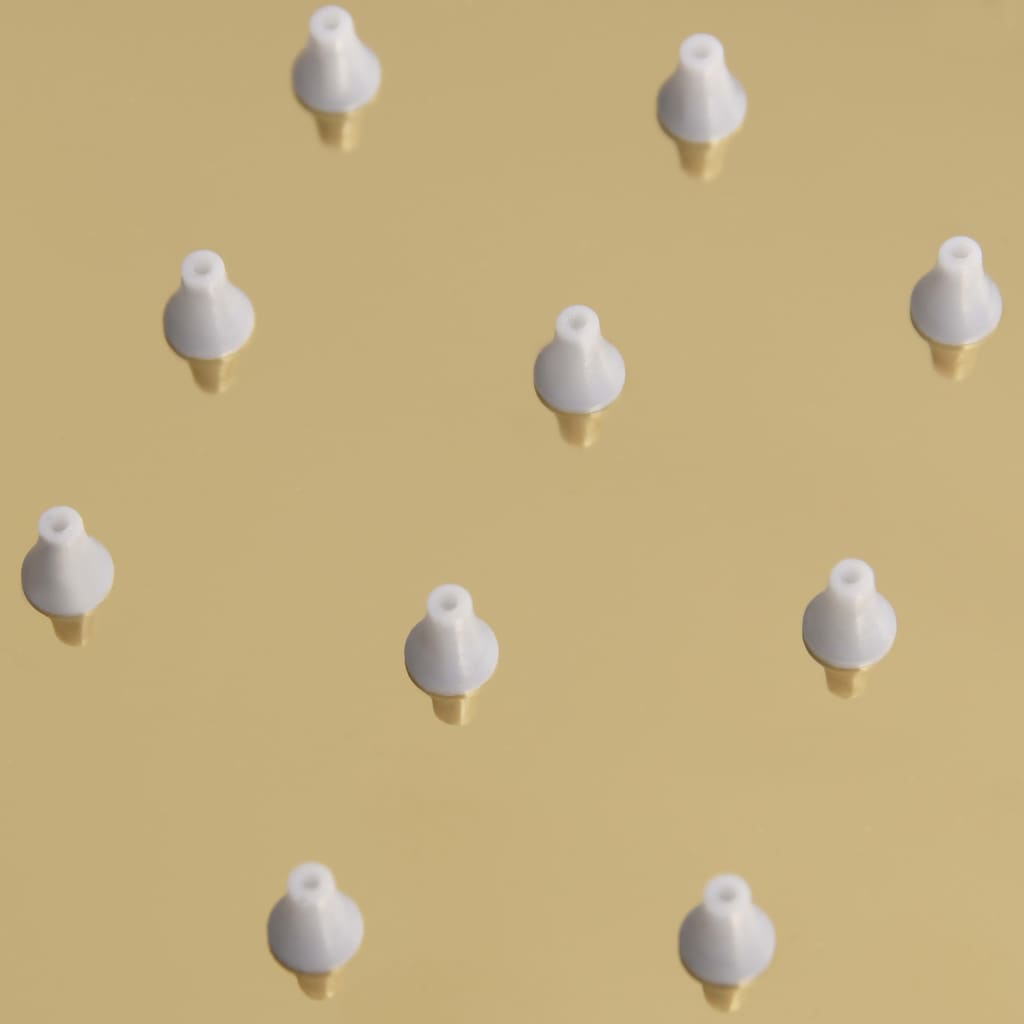 regnbrusehoved 20 cm rund rustfrit stål guldfarvet