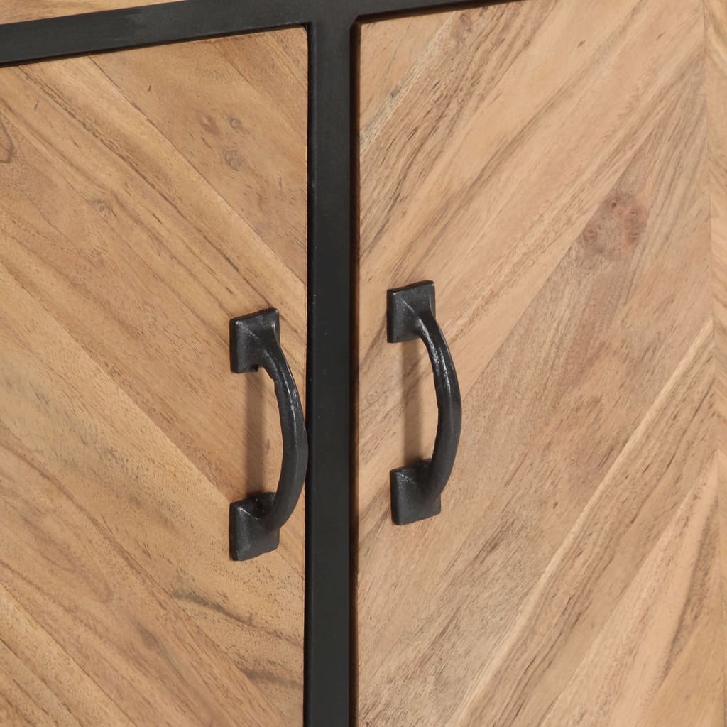 skænk 120x30x75 cm massivt akacietræ