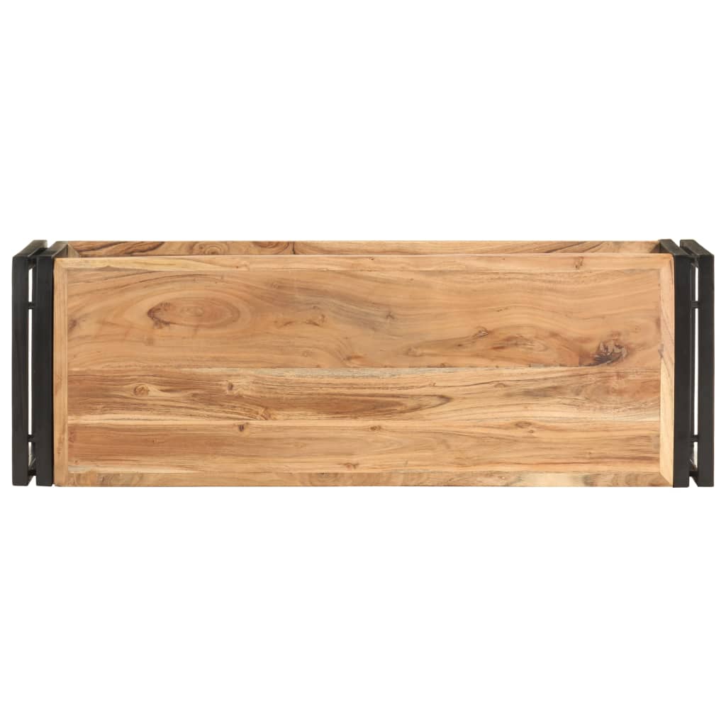 tv-skab 90x30x40 cm massivt akacietræ