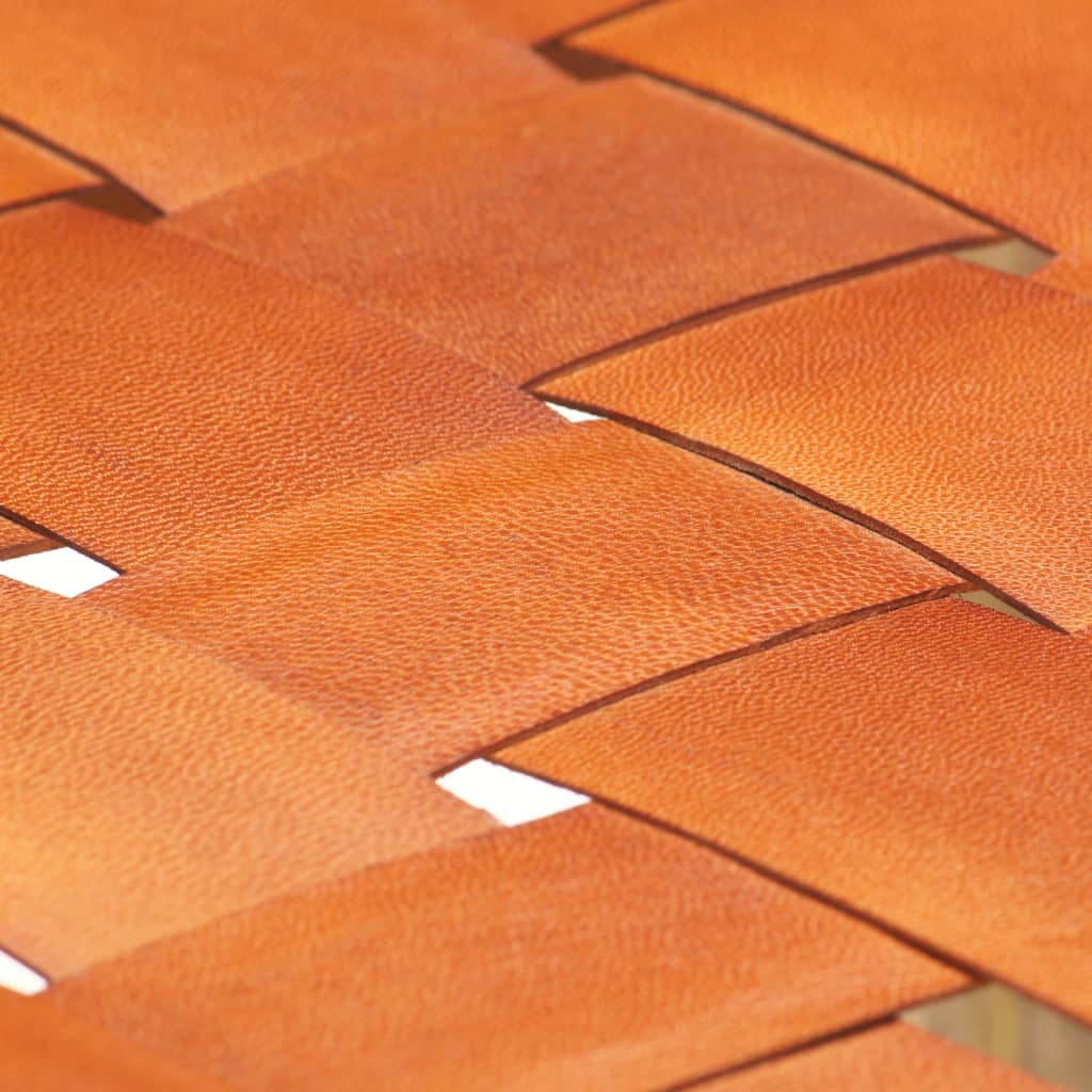 barstole 2 stk. 60 cm ægte læder brun