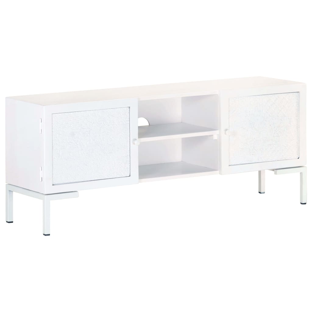 tv-skab 115x30x46 cm massivt mangotræ