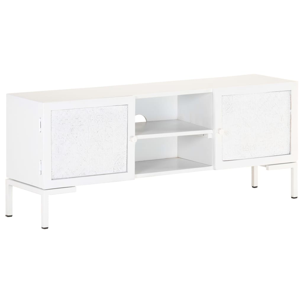 tv-skab 115x30x46 cm massivt mangotræ
