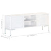 tv-skab 115x30x46 cm massivt mangotræ
