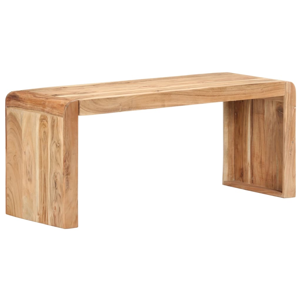 bænk 110x38x46 cm massivt akacietræ