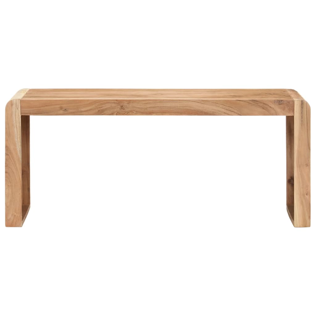 bænk 110x38x46 cm massivt akacietræ