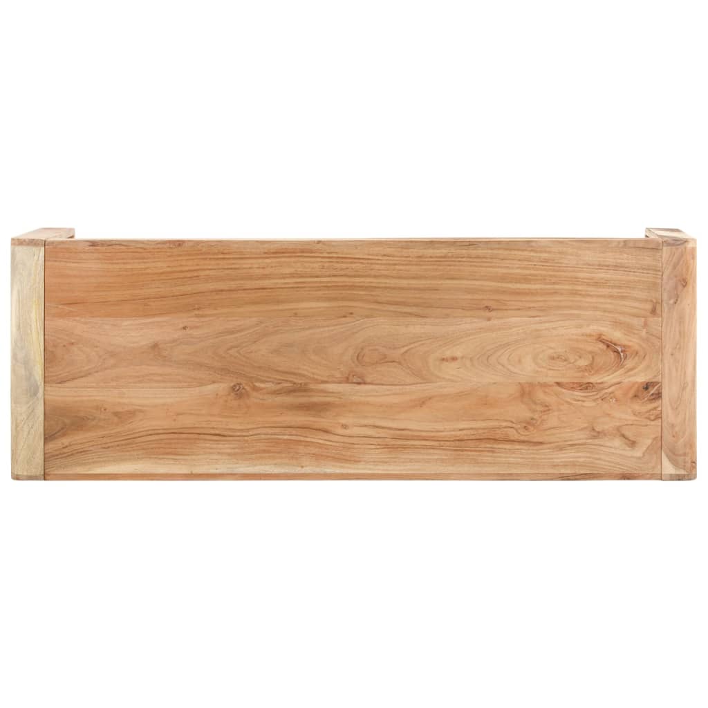 bænk 110x38x46 cm massivt akacietræ
