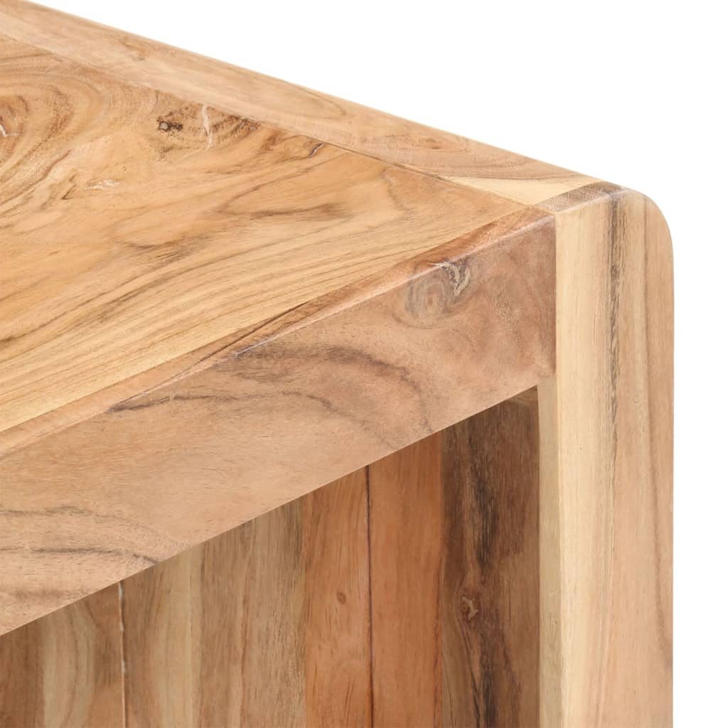 bænk 110x38x46 cm massivt akacietræ