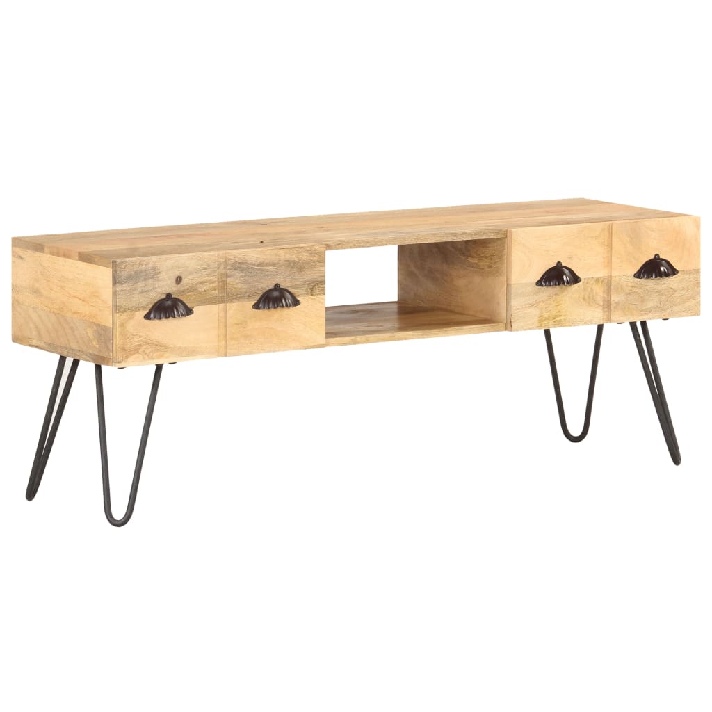 tv-skab 120x35x45 cm massivt mangotræ