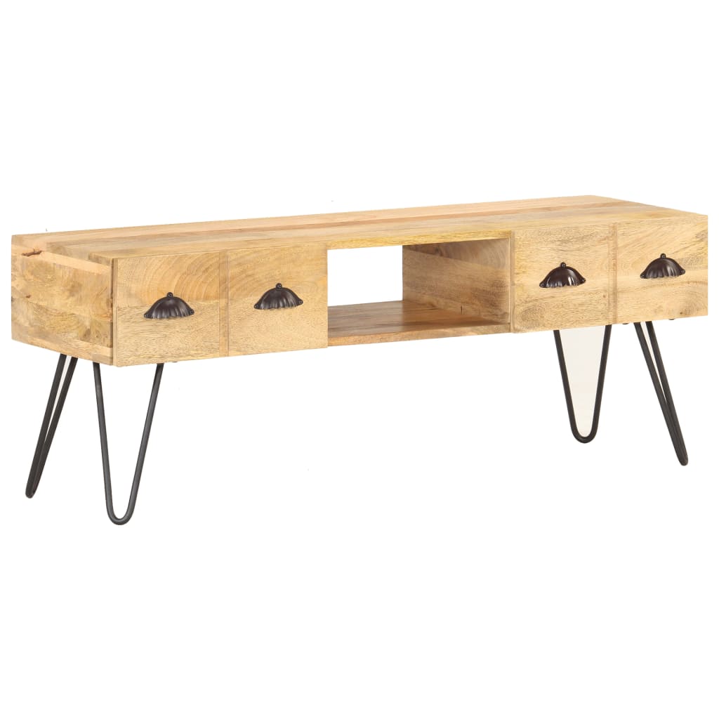 tv-skab 120x35x45 cm massivt mangotræ