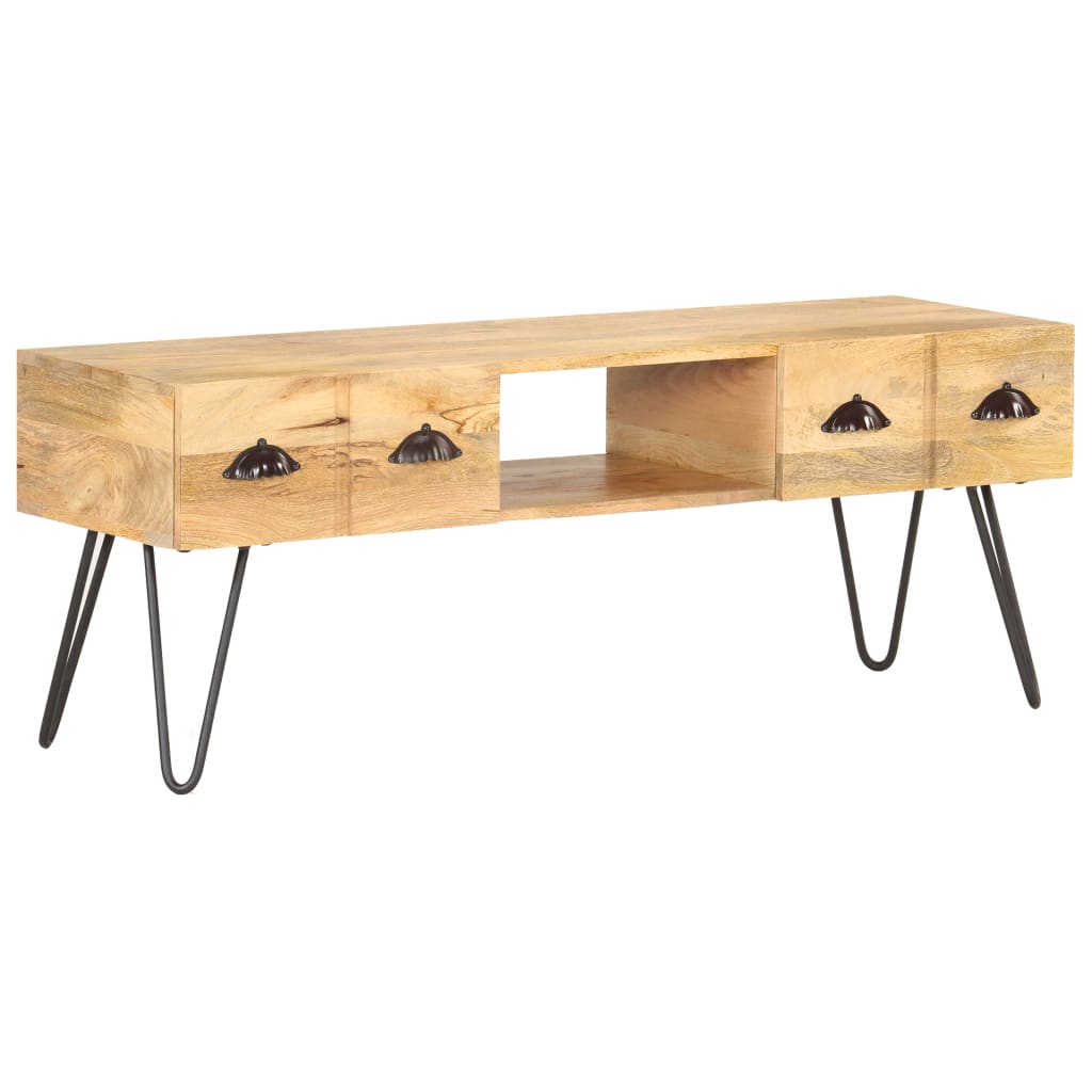 tv-skab 120x35x45 cm massivt mangotræ