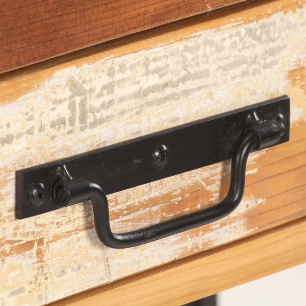 skænk 120x30x75 cm massivt genbrugstræ