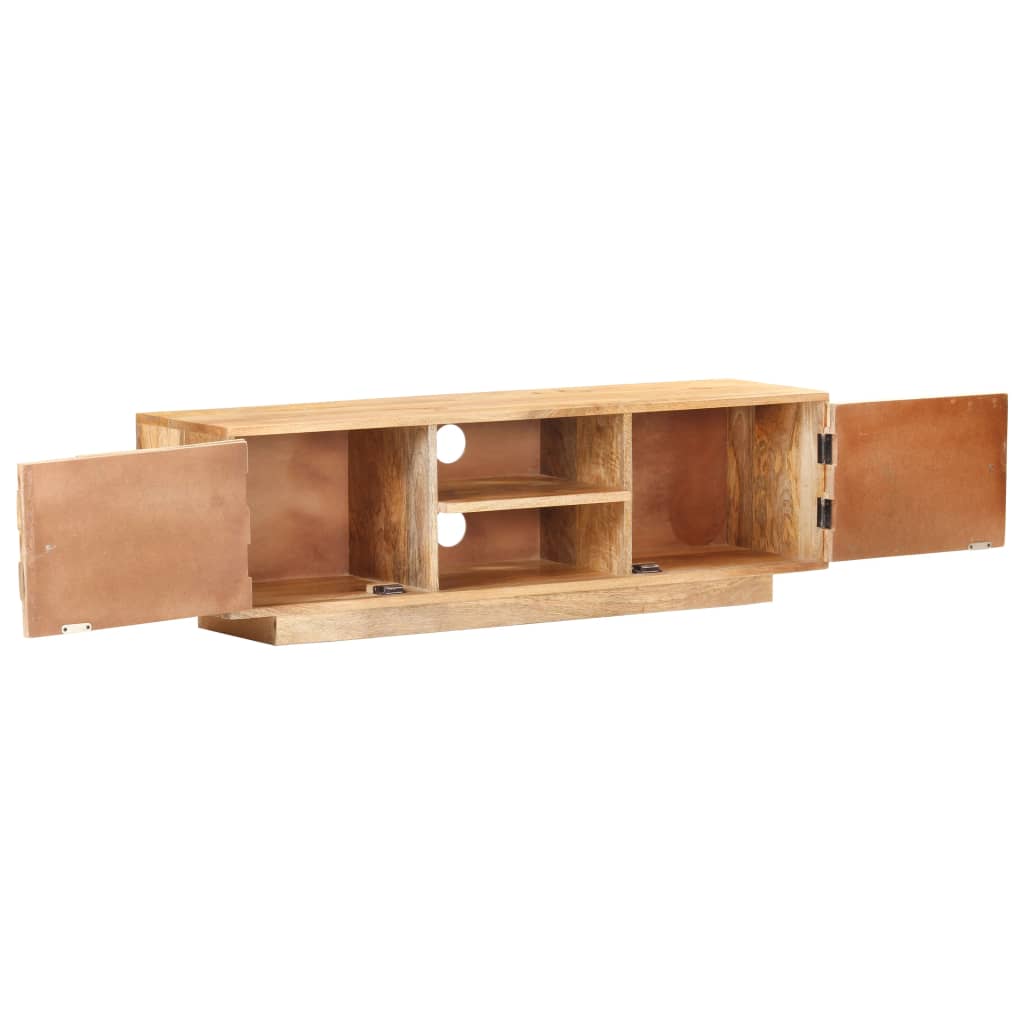 tv-skab 116x30x35 cm massivt mangotræ
