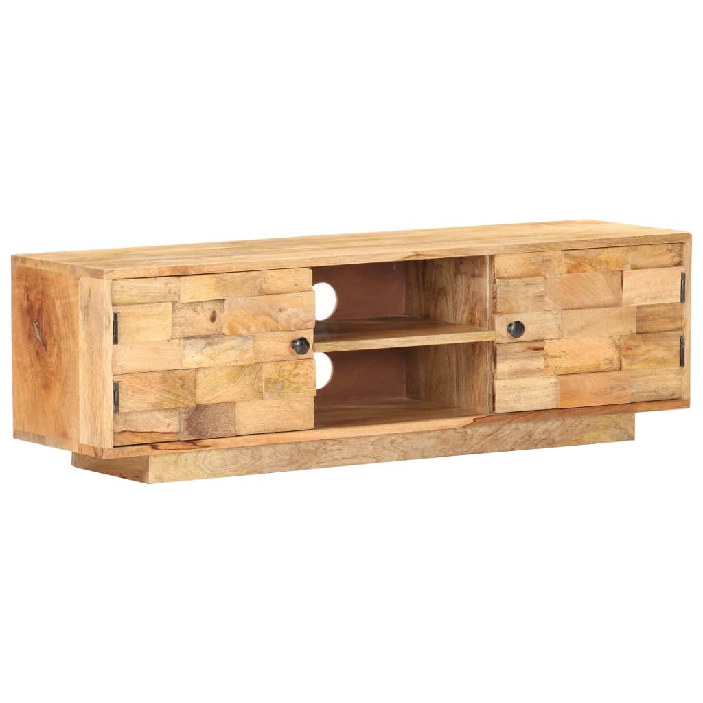 tv-skab 116x30x35 cm massivt mangotræ