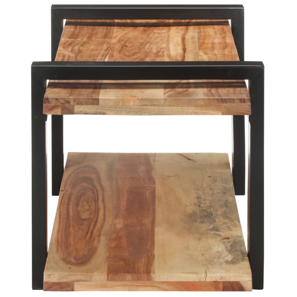 tv-skab 90x40x40 cm massivt akacietræ