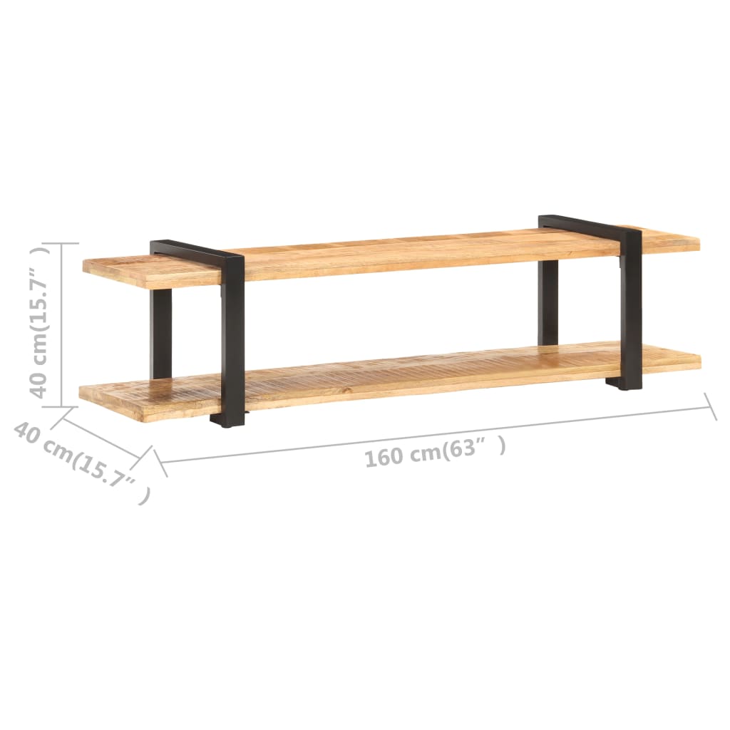 tv-skab 160x40x40 cm massivt ru mangotræ