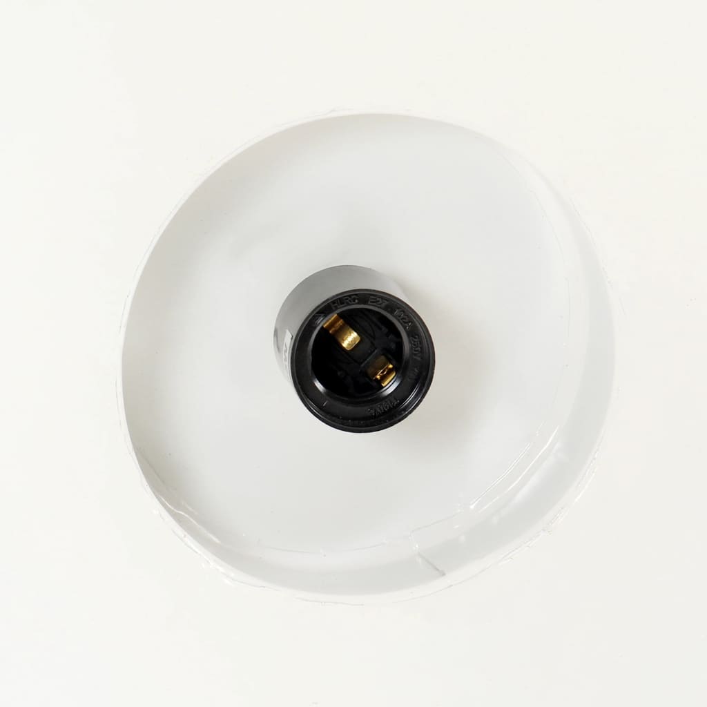 industriel hængelampe 42 cm E27 hvid