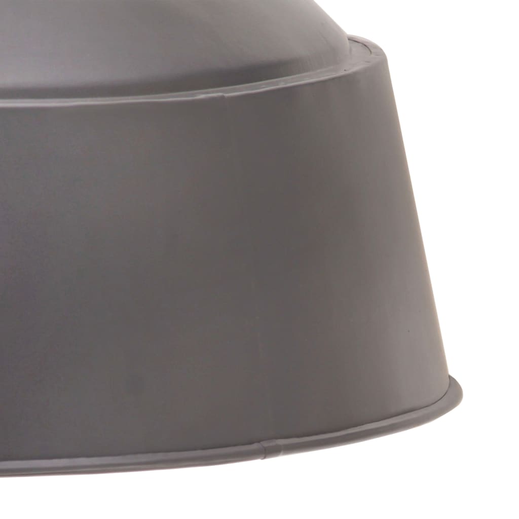 industriel hængelampe 32 cm E27 grå