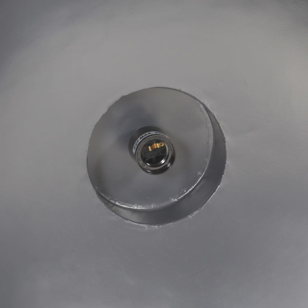 industriel hængelampe 32 cm E27 grå