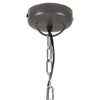 industriel pendel 35 cm E27 jern og massivt træ grå