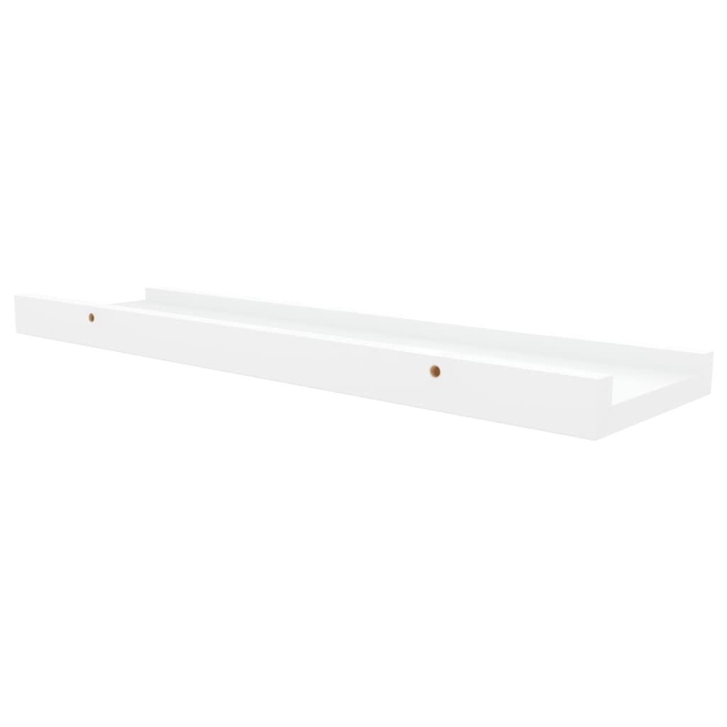 gallerihylder 2 stk. 40x9x3 cm MDF hvid