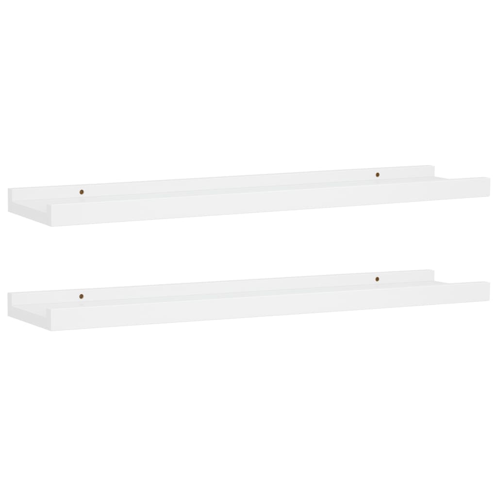 gallerihylder 2 stk. 60x9x3 cm MDF hvid