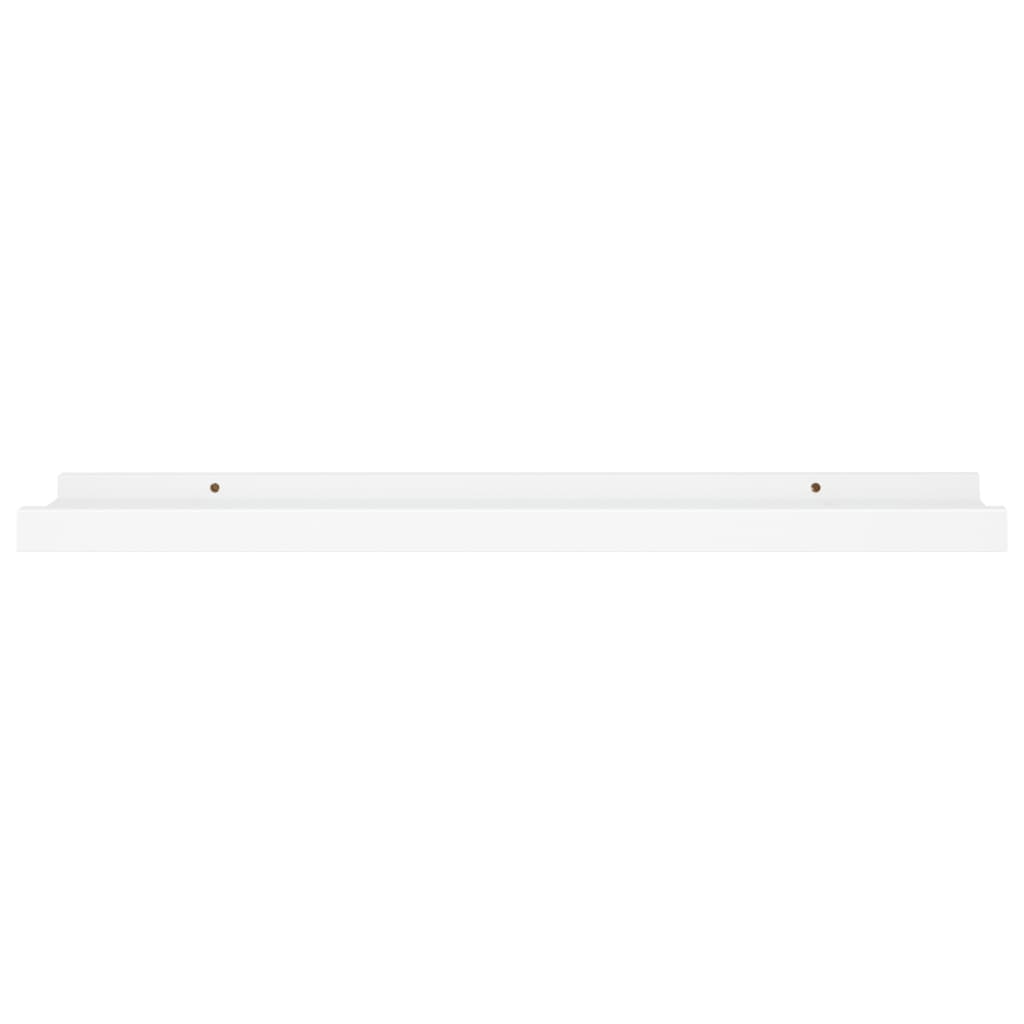 gallerihylder 2 stk. 60x9x3 cm MDF hvid