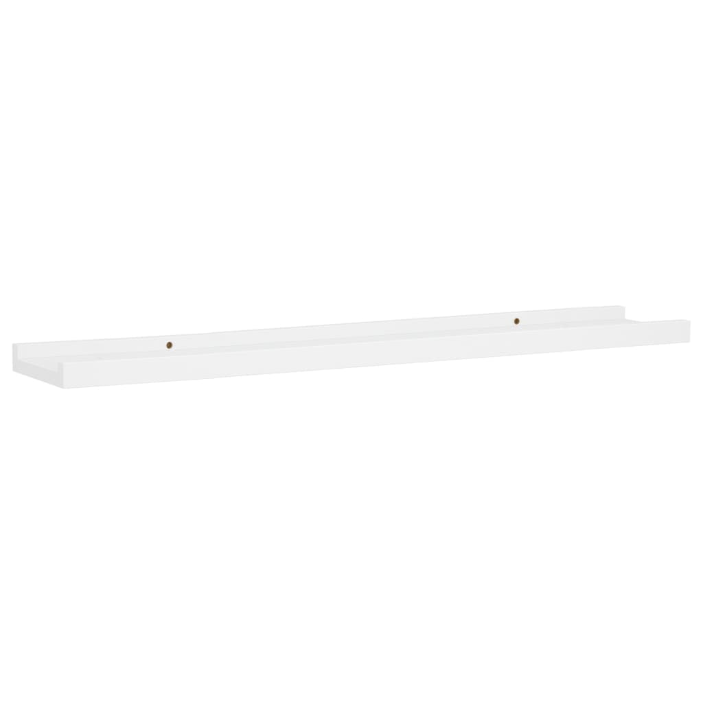 gallerihylder 2 stk. 80x9x3 cm MDF hvid