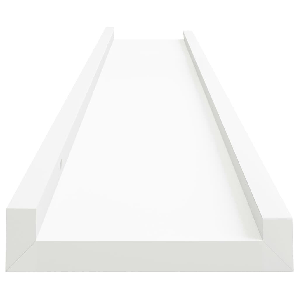 gallerihylder 2 stk. 80x9x3 cm MDF hvid
