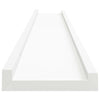 gallerihylder 2 stk. 80x9x3 cm MDF hvid