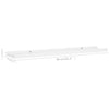 gallerihylder 2 stk. 80x9x3 cm MDF hvid
