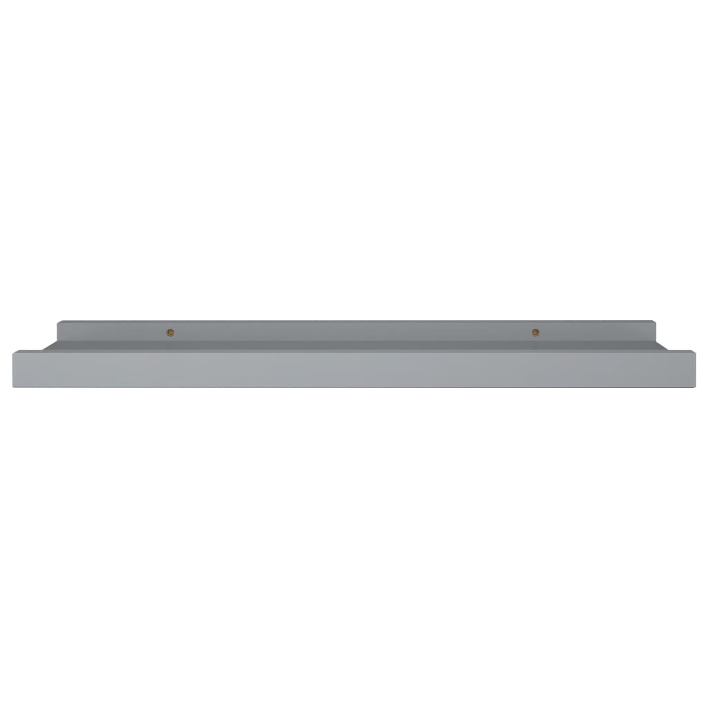 gallerihylder 2 stk. 40x9x3 cm MDF grå